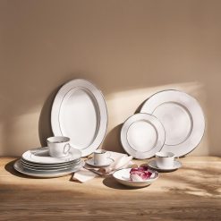 Degrenne Paris Galon Platine | Assiettes Plates