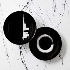 Degrenne Paris Modulo Noir Arty Creation | Assiettes De Presentation