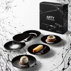 Degrenne Paris Arty Creation Noir | Assiettes Plates