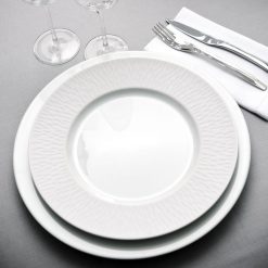 Degrenne Paris Boreal Satin Blanc | Assiettes Plates