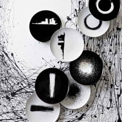 Degrenne Paris Modulo Noir Arty Creation | Assiettes De Presentation