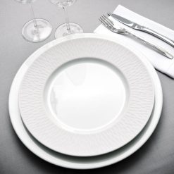 Degrenne Paris Boreal Satin Blanc | Assiettes Plates