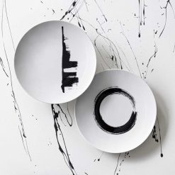 Degrenne Paris Modulo Blanc Arty Creation | Assiettes De Presentation