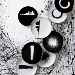 Degrenne Paris Modulo Noir Arty Creation | Assiettes De Presentation